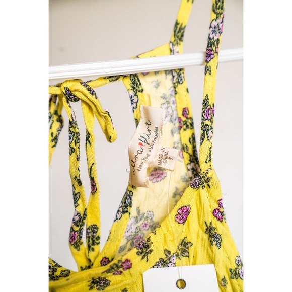 Ultra Flirt - Back-Tie Tank Top, Yellow, Sm - Picture 3 of 4